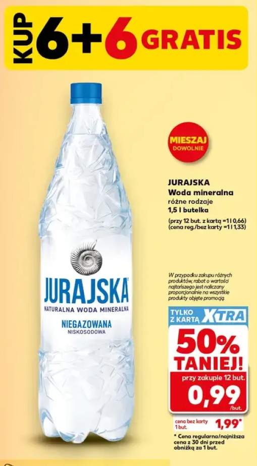 Woda mineralna Jurajska niegazowana