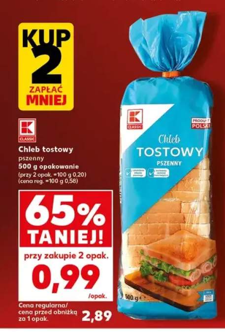 Chleb tostowy pszenny K-Classic