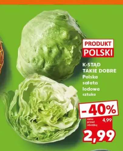Sałata lodowa K-Stąd Takie Dobre polska