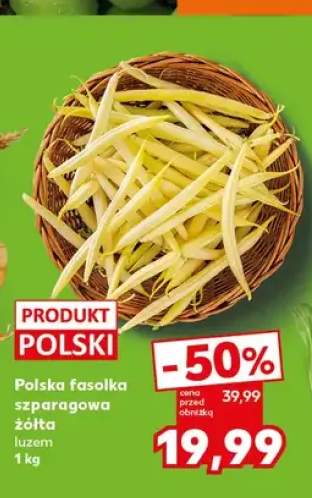Polska fasolka szparagowa żółta luzem