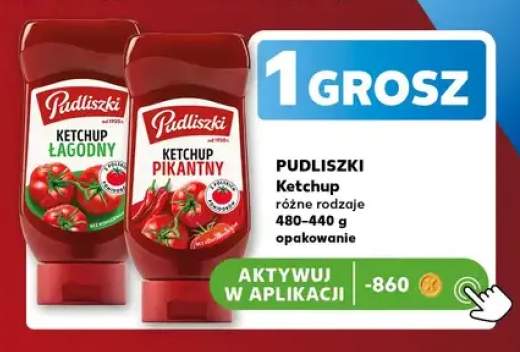 Ketchup łagodny Pudliszki +1 wariant