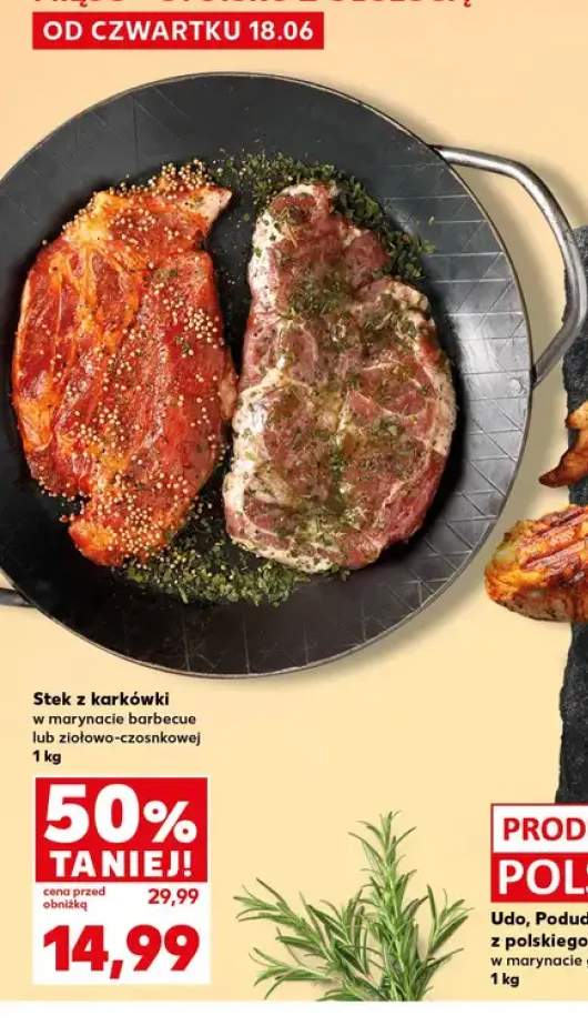 Stek z karkówki w marynacie barbecue +1 wariant