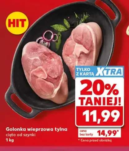 Golonka wieprzowa tylna cięta od szynki