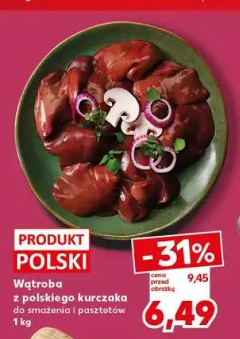 Wątroba z polskiego kurczaka do smażenia i pasztetów