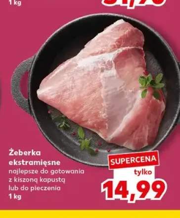 Żeberka ekstramięsne najlepsze do gotowania z kiszoną kapustą lub do pieczenia