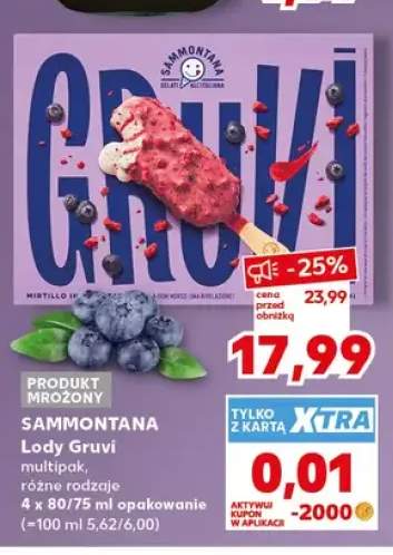 Lody Gruvi Sammontana +1 wariant
