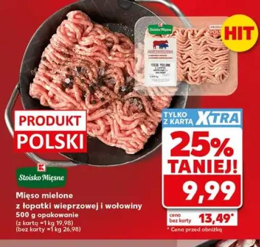 Mięso mielone z łopatki wieprzowej i wołowej Stoisko Mięsne