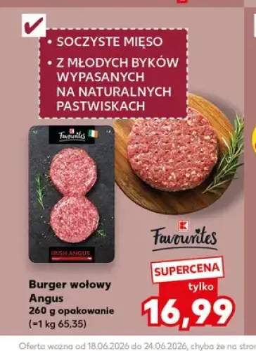 Burger wołowy Angus Favourites