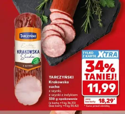 Krakowska sucha z szynki Tarczyński +1 wariant