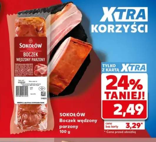 Boczek wędzony parzony Sokołów
