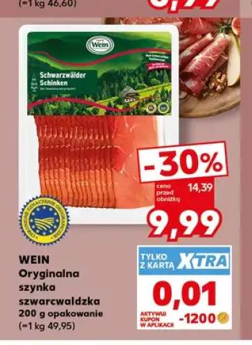 Oryginalna szynka szwarcwaldzka Wein