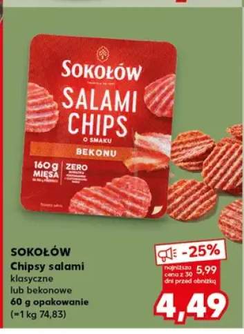 Chipsy salami Sokołów klasyczne +1 wariant