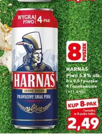 Piwo Harnaś Jasne Pełne 8-pak 500 ml