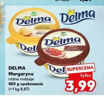 Margaryna Delma o smaku wiejskiego masełka +1 wariant