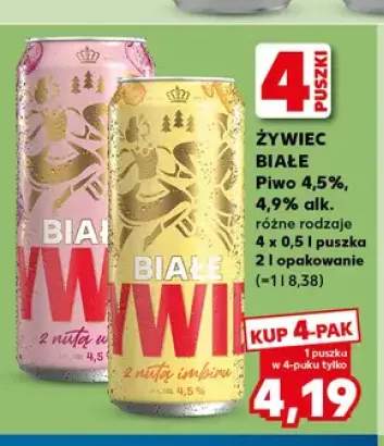 Piwo Żywiec Białe 4-pak +1 wariant