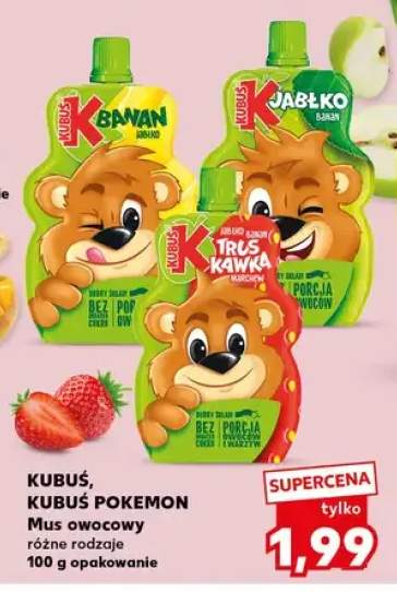 Mus owocowy Kubuś banan jabłko +2 warianty