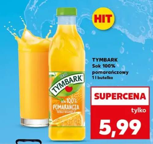 Sok 100% pomarańczowy Tymbark