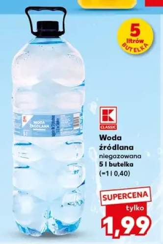Woda źródlana niegazowana Classic