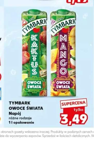 Napój Owoce Świata Kaktus Tymbark +1 wariant