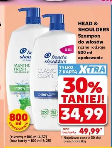 Szampon do włosów Head & Shoulders Menthol Fresh +1 wariant