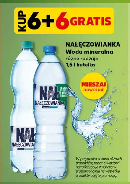 Woda mineralna delikatnie gazowana Nałęczowianka +1 wariant