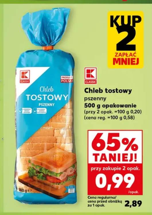 Chleb tostowy pszenny Classic