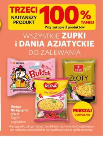 Zupki i dania azjatyckie do zalewania +3 warianty