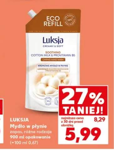Mydło w płynie zapas Luksja 900 ml