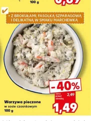 Warzywa pieczone w sosie czosnkowym
