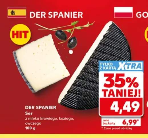 Ser z mleka krowiego koziego i owczego Der Spanier