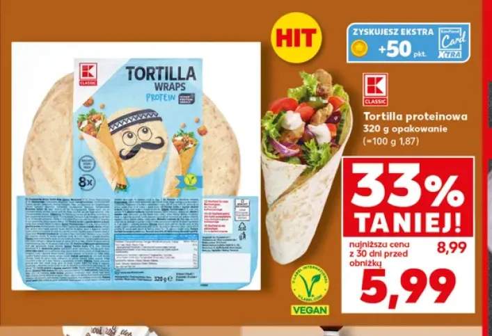Tortilla proteinowa K-Classic
