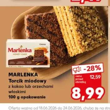 Torcik miodowy z orzechami włoskimi Marlenka +1 wariant