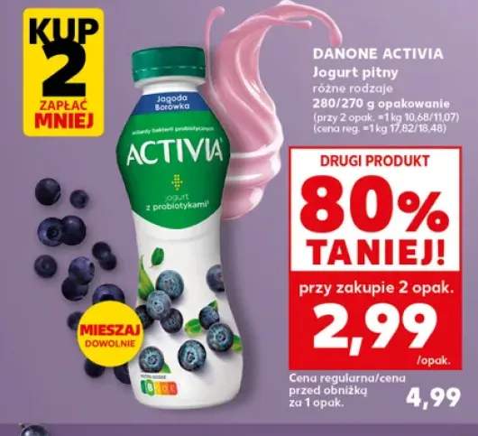 Jogurt pitny Danone Activia