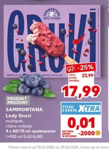 Lody Gruvi Sammontana 4-pak