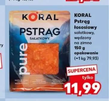 Pstrąg łososiowy sałatkowy wędzony na zimno Koral