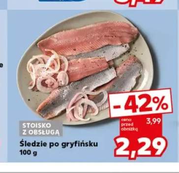 Śledzie po gryfińsku Stoisko z obsługą