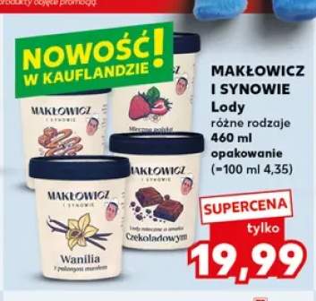 Lody Makłowicz i Synowie Mleczna Polska +2 warianty