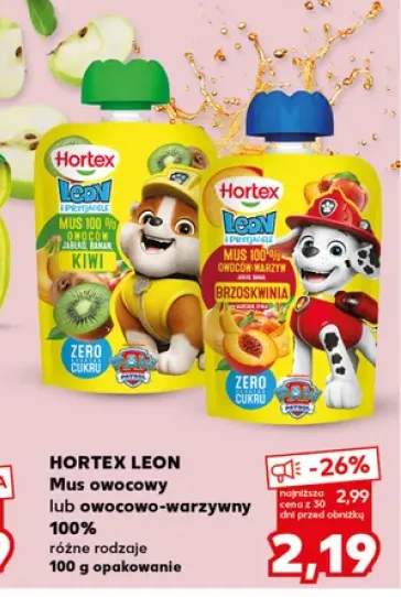 Mus owocowy Hortex Leon kiwi +1 wariant