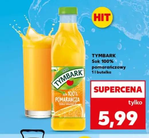 Sok 100% pomarańczowy Tymbark