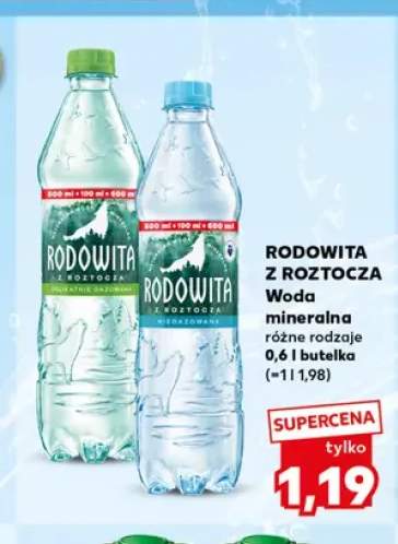 Woda mineralna Rodowita z Roztocza