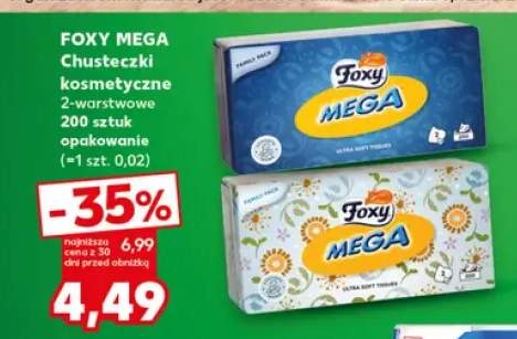 Chusteczki kosmetyczne Foxy Mega