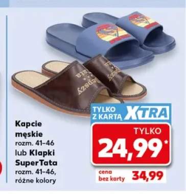 Kapcie męskie +1 wariant