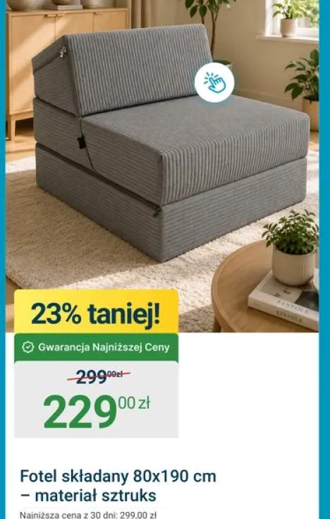 fotel składany