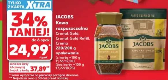 Kawa rozpuszczalna Jacobs Cronat Gold Refill +2 warianty