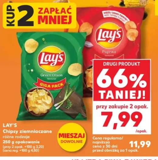 Chipsy ziemniaczane Lay's Green Onion +1 wariant