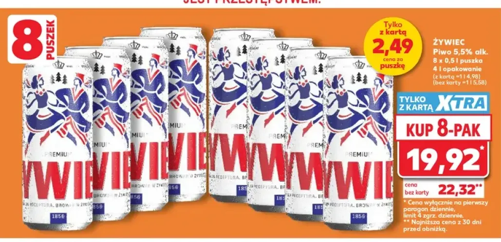 Piwo Żywiec 8-pak 500 ml