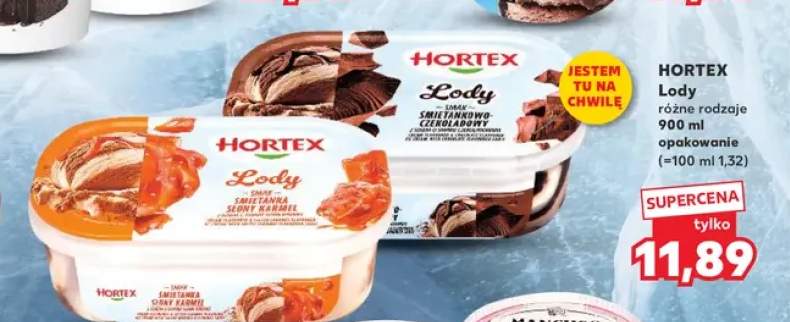 Lody Śmietanka Słony Karmel Hortex +1 wariant