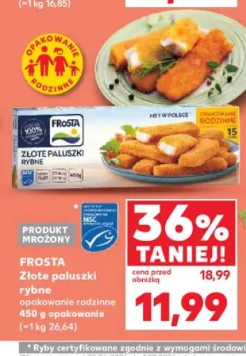 Złote paluszki rybne Frosta