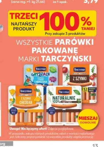 Parówki z szynki Tarczyński +5 wariantów