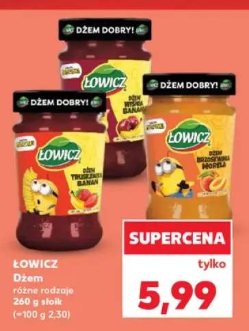 Dżem truskawka banan Łowicz +2 warianty